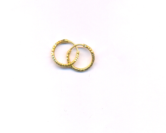 GOLD EARRING PLAIN FANCY