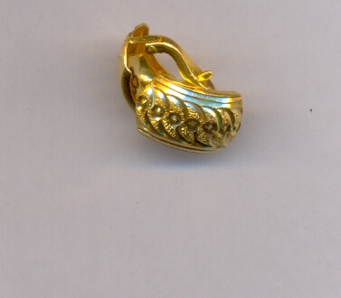 GOLD EARRING PLAIN FANCY