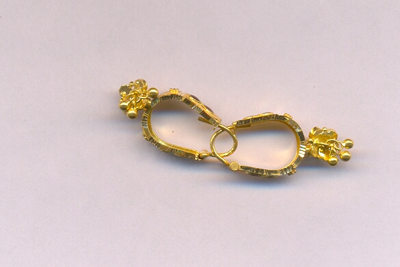 GOLD EARRING PLAIN FANCY