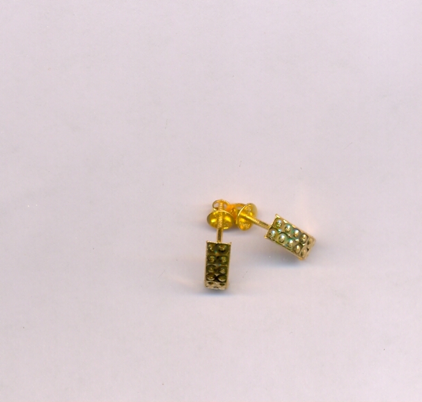 GOLD EARRING PLAIN FANCY