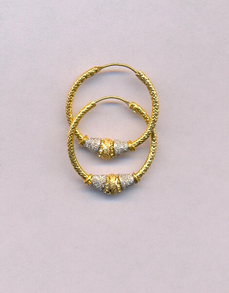 GOLD EARRING PLAIN FANCY