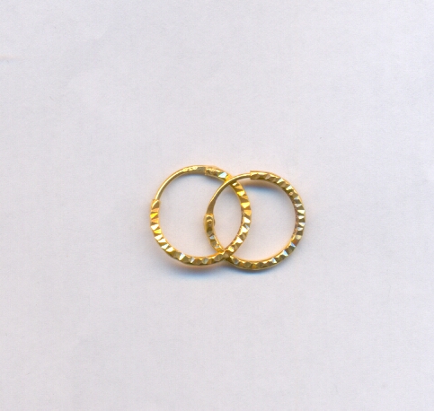 GOLD EARRING PLAIN FANCY