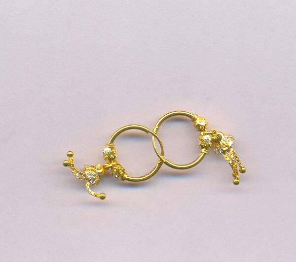 GOLD EARRING PLAIN FANCY