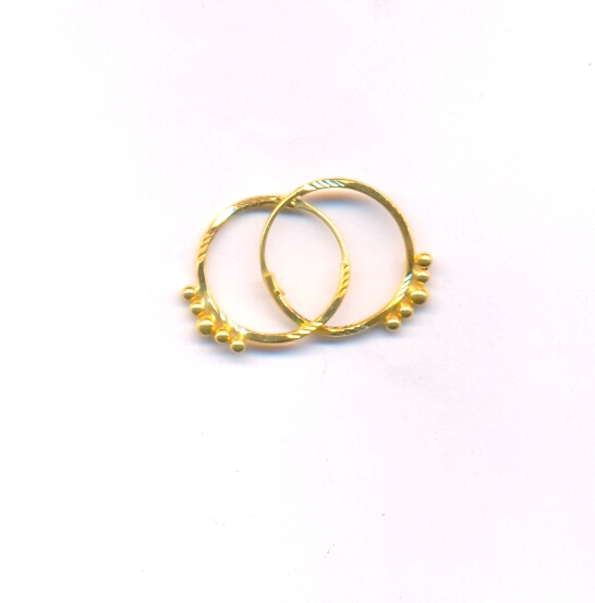 GOLD EARRING PLAIN FANCY
