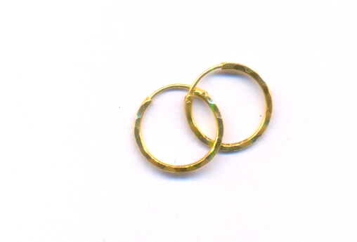 GOLD EARRING PLAIN FANCY