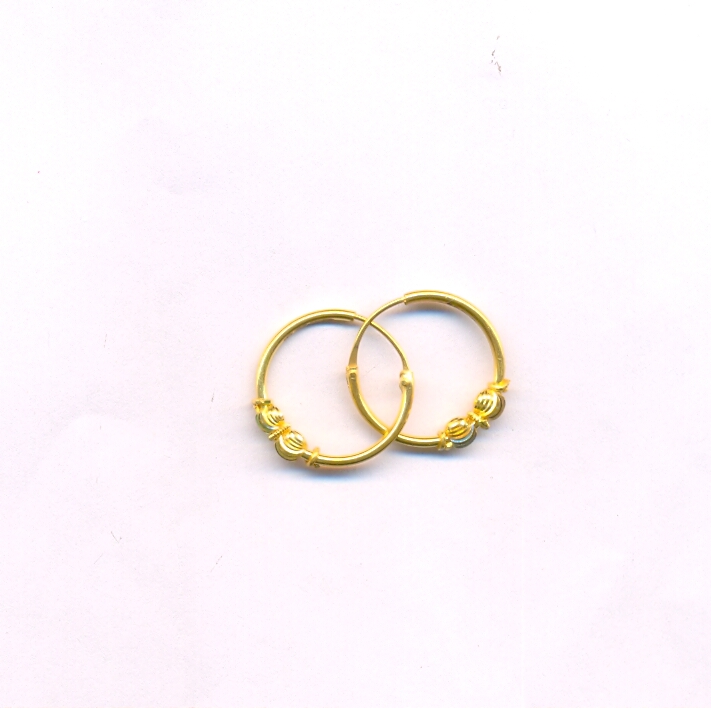 GOLD EARRING PLAIN FANCY