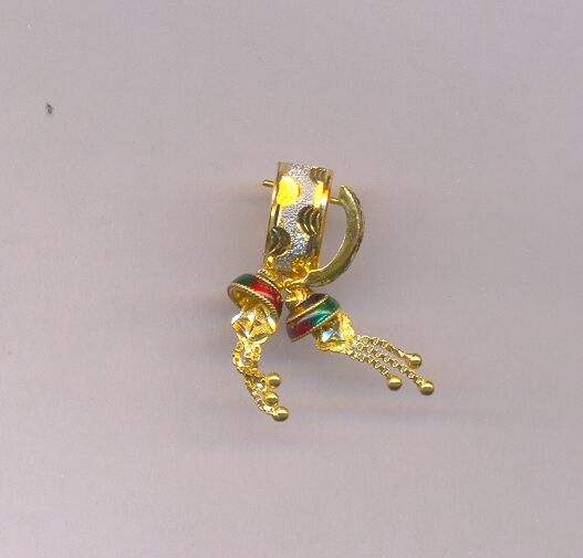 GOLD EARRING PLAIN FANCY