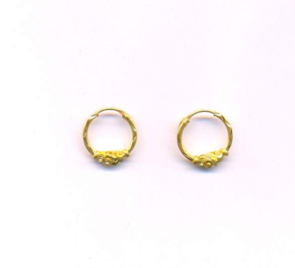 GOLD EARRING PLAIN FANCY