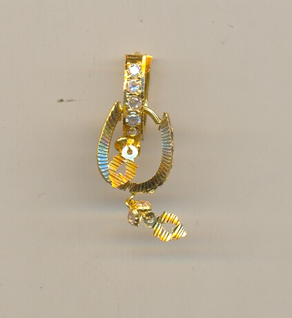 GOLD EARRING PLAIN FANCY