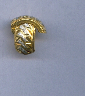 GOLD EARRING PLAIN FANCY