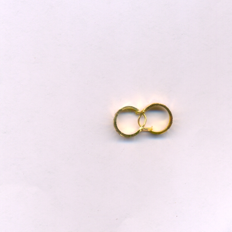 GOLD EARRING PLAIN FANCY