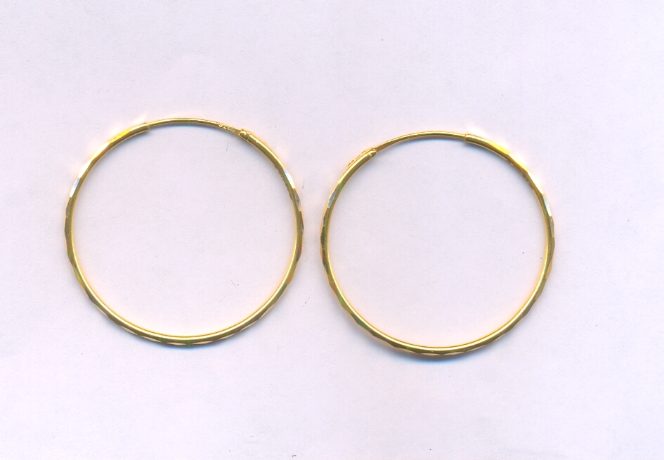 GOLD EARRING PLAIN FANCY