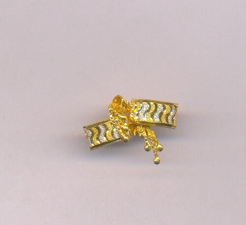 GOLD EARRING PLAIN FANCY