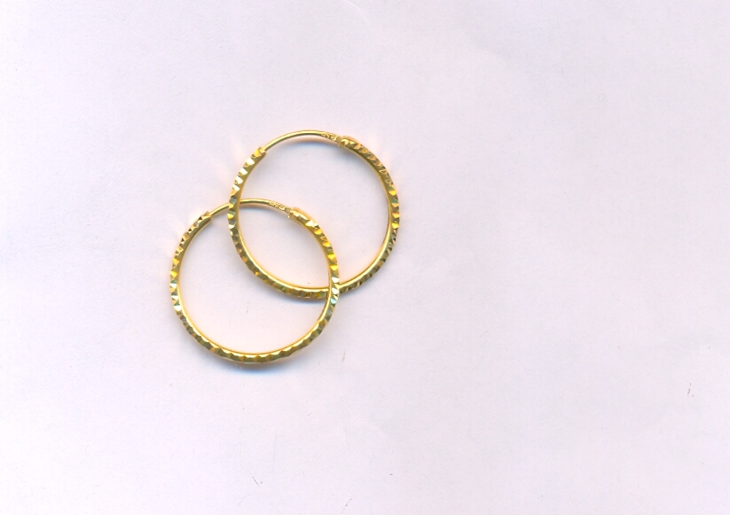 GOLD EARRING PLAIN FANCY