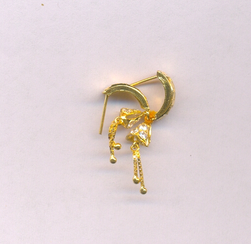 GOLD EARRING PLAIN FANCY