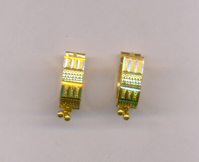 GOLD EARRING PLAIN FANCY