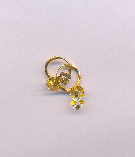 GOLD EARRING PLAIN FANCY