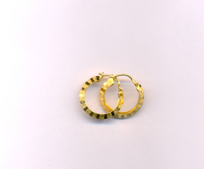 GOLD EARRING PLAIN FANCY