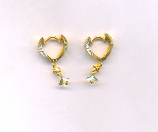 GOLD EARRING PLAIN FANCY