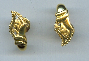 GOLD EARRING PLAIN FANCY