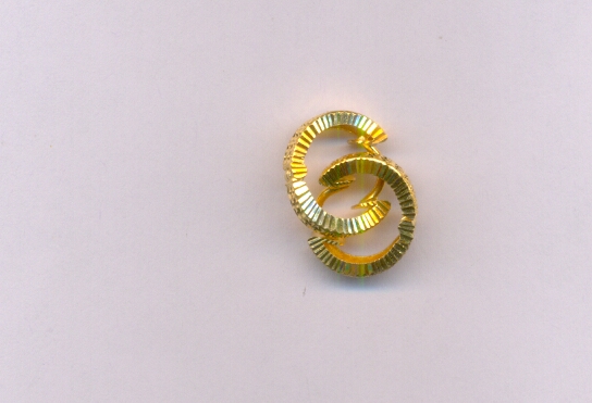 GOLD EARRING PLAIN FANCY