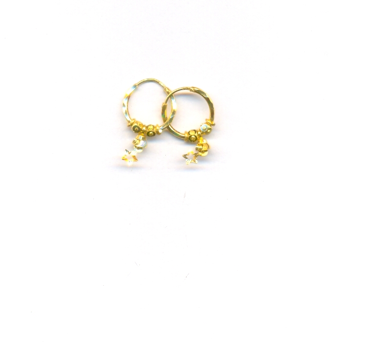 GOLD EARRING PLAIN FANCY