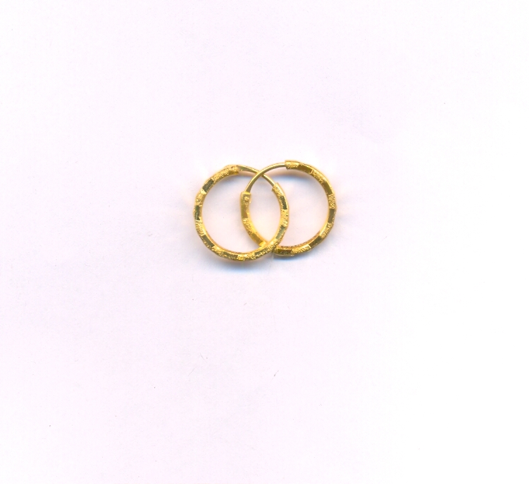 GOLD EARRING PLAIN FANCY