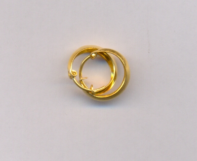 GOLD EARRING PLAIN FANCY
