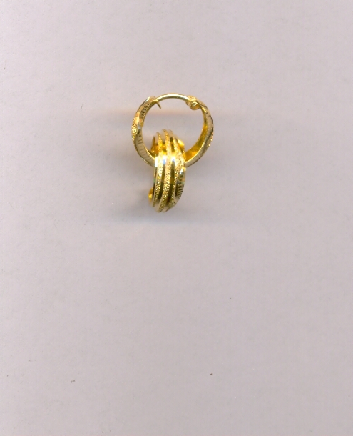 GOLD EARRING PLAIN FANCY