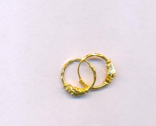 GOLD EARRING PLAIN FANCY