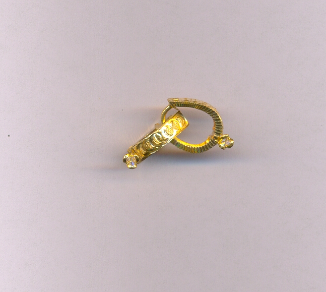 GOLD EARRING PLAIN FANCY