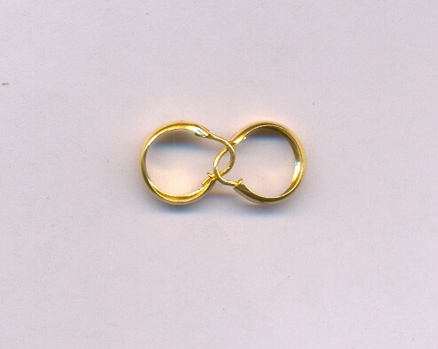 GOLD EARRING PLAIN FANCY