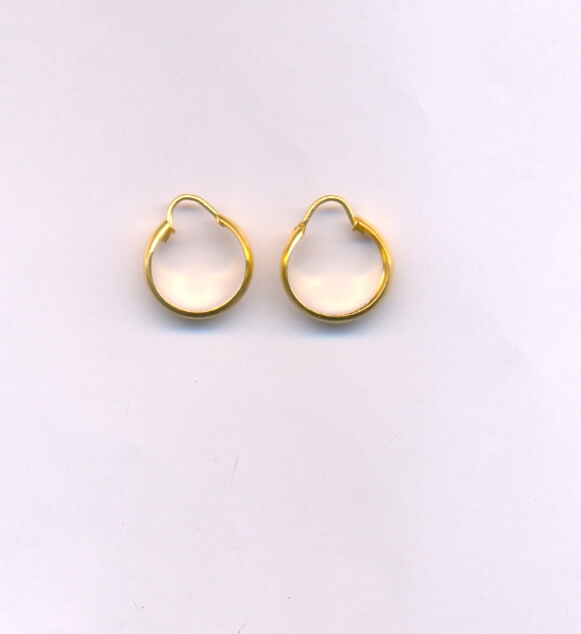 GOLD EARRING PLAIN FANCY