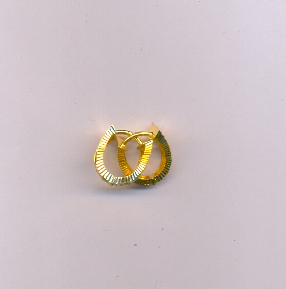 GOLD EARRING PLAIN FANCY