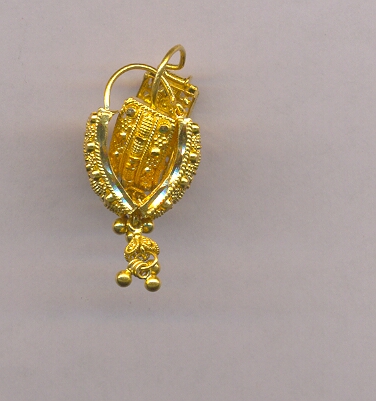 GOLD EARRING PLAIN FANCY