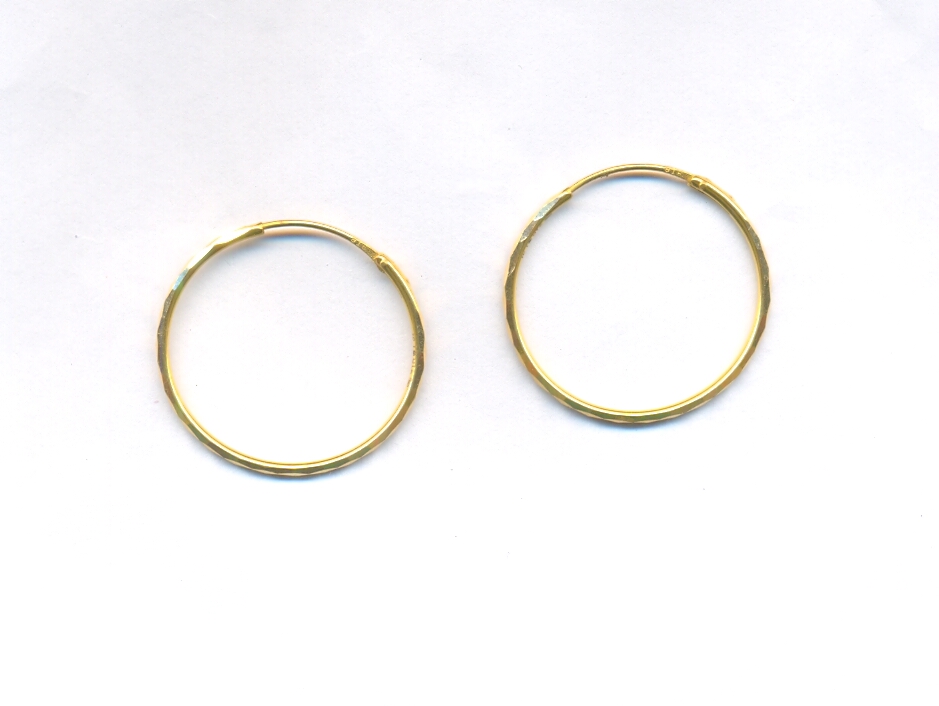 GOLD EARRING PLAIN FANCY