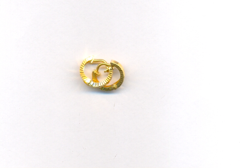 GOLD EARRING PLAIN FANCY