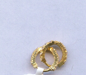 GOLD EARRING PLAIN FANCY