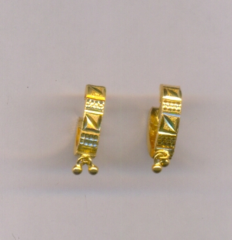 GOLD EARRING PLAIN FANCY