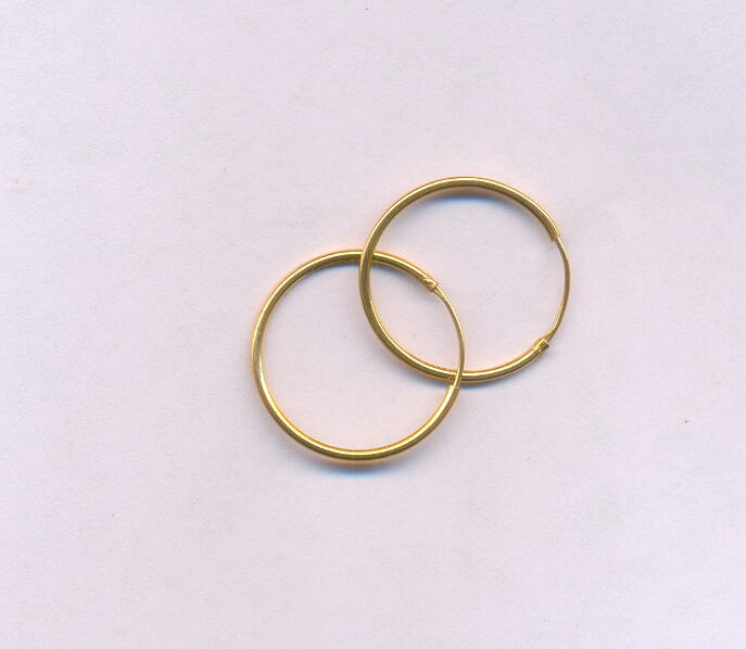 GOLD EARRING PLAIN FANCY