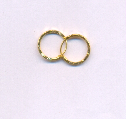 GOLD EARRING PLAIN FANCY