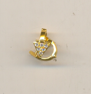 GOLD EARRING PLAIN FANCY