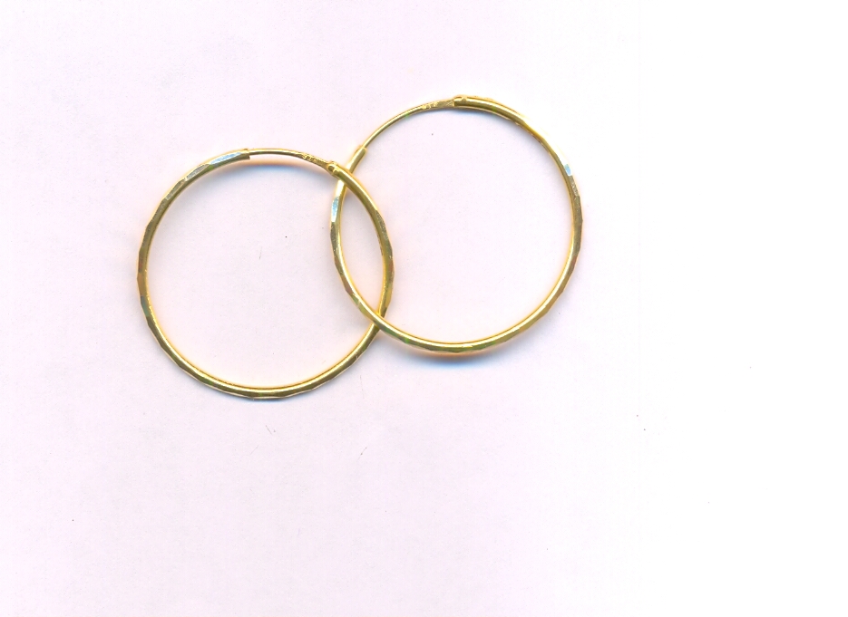 GOLD EARRING PLAIN FANCY