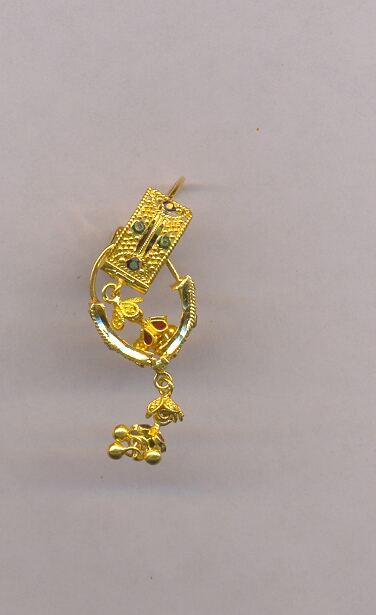 GOLD EARRING PLAIN FANCY