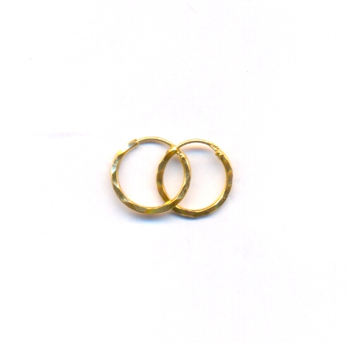 GOLD EARRING PLAIN FANCY