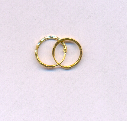 GOLD EARRING PLAIN FANCY