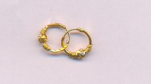 GOLD EARRING PLAIN GENERAL