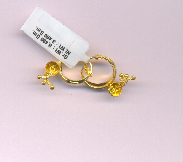 GOLD EARRING PLAIN GENERAL