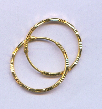 GOLD EARRING PLAIN GENERAL