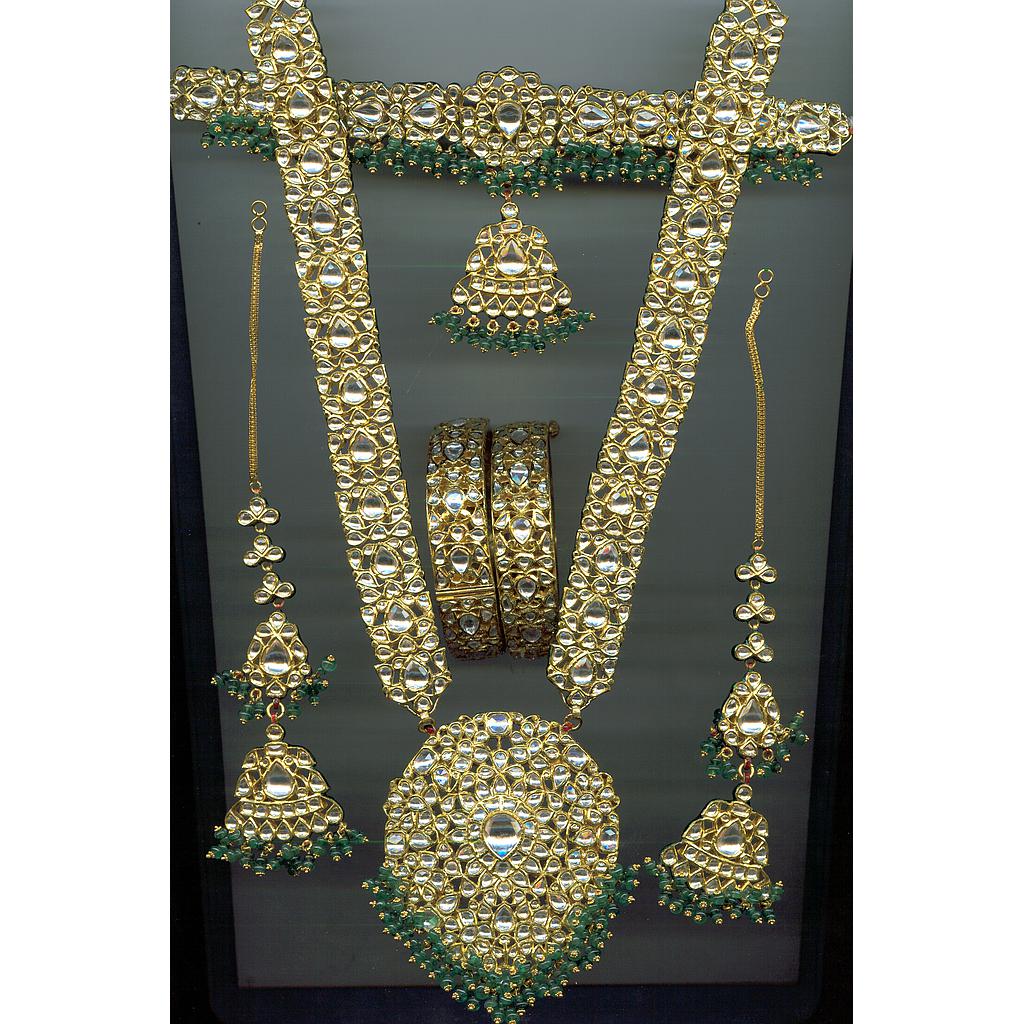 GOLD FULL SET LONG KUNDAN EXCLUSIVE